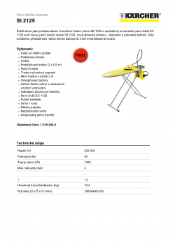 Produktový list