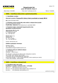 Bezpečnostní datový list