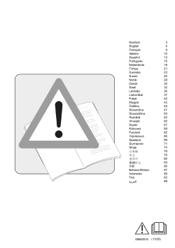 Návod k obsluze vč. bezpečnostních informací