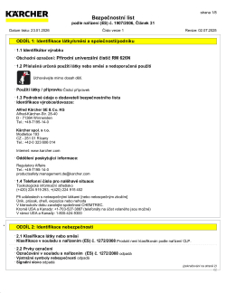 Bezpečnostní datový list