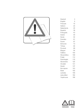 Návod k obsluze vč. bezpečnostních informací