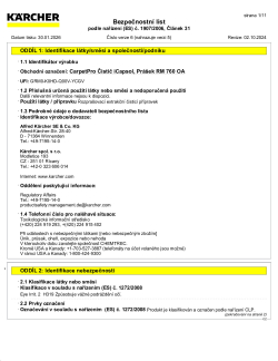 Bezpečnostní datový list