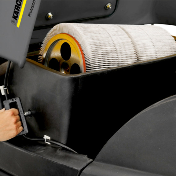 Velká plocha filtru s automatickým čištěním