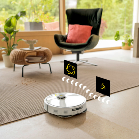 Detekce koberců a Auto Boost