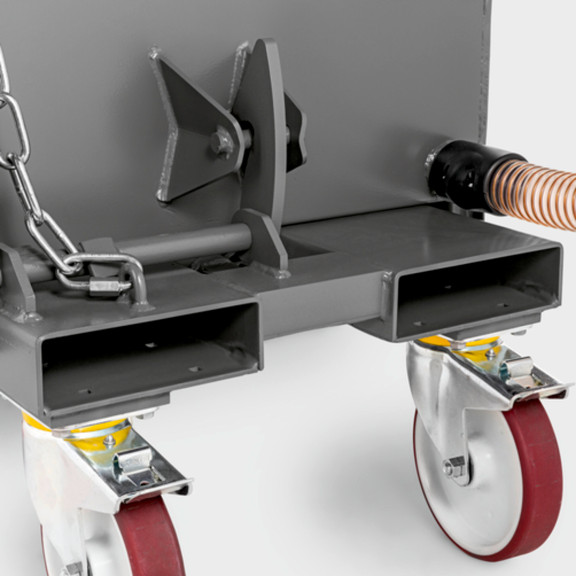 Komfortní a časově úsporná možnost vyprazdňování pomocí vysokozdvižného vozíku