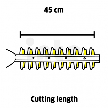 Aku nůžky na živý plot KÄRCHER HGE 18-45 Battery 1.444-230.0