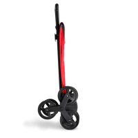 Vileda Gimi Tris Floral nákupní vozík šedý