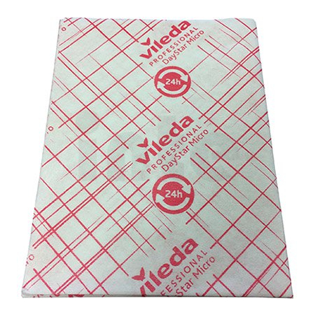 VILEDA Utěrka z mikrovlákna DayStar Micro červená, 40 x 30 cm - 10 ks