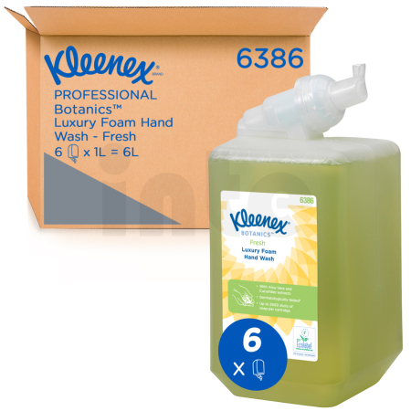 KIMBERLY-CLARK PROFESSIONAL KLEENEX Botanics Fresh Luxusní pěnové mýdlo 6 x 1 l, 6386