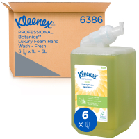 KIMBERLY-CLARK PROFESSIONAL KLEENEX Botanics Fresh Luxusní pěnové mýdlo 6 x 1 l, 6386