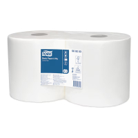 Tork Basic utěrka, 2-vrstvá, W1/W2, 2 role x 264 m/ 800 útržků 509253