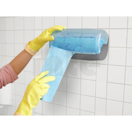 VILEDA - Houbová utěrka Quick'n Dry role modrá, 25 cm x 10 m - 1 ks 100746