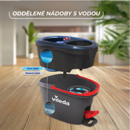 Vileda H2PrO třásňový rotační mop 178332