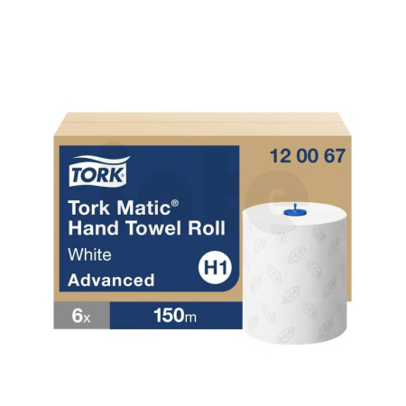 TORK Matic papírové ručníky v roli H1, 2 vrst., 150 m, 6 rolí 120067