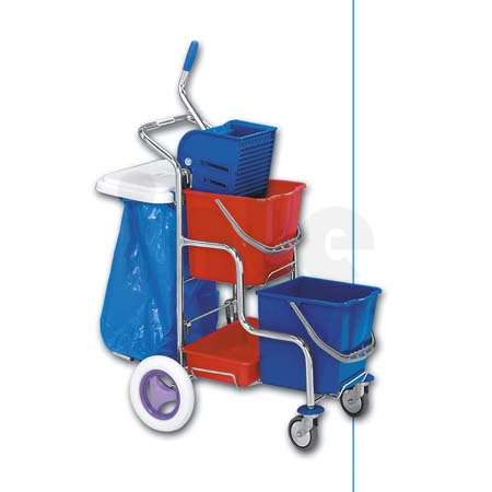 EASTMOP KAMZÍK 2x17 l úklidový vozík - držák pytle na odpadky 70 l