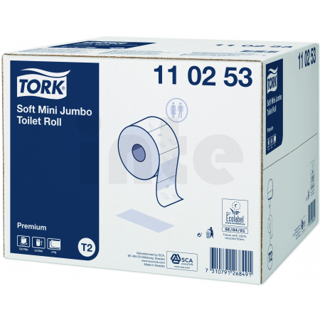 TORK Soft Mini Jumbo Premium role toaletního papíru - 12 ks