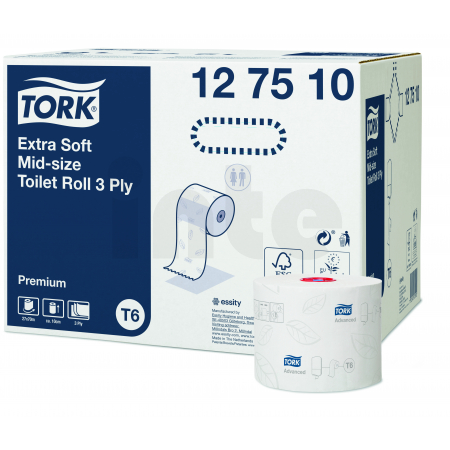 TORK Extra jemný Mid-Size toaletní papír – 3vrstvý - 27 ks