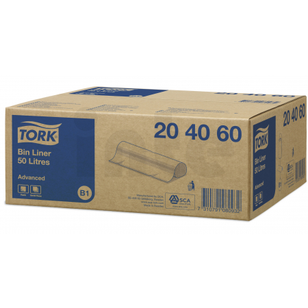 TORK pytle do odpadkového koše 50 l, 25 ks, B1, 204060