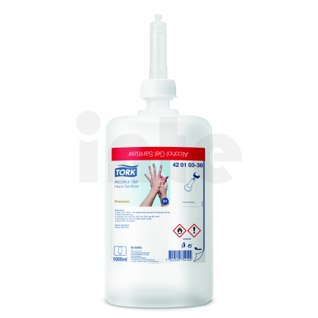 TORK Alcohol gelový dezinfekční prostředek na ruce 1000 ml (biocid), 6 ks