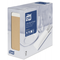 TORK Natural kapsička na příbory s bílým ubrouskem 500 ks 474637