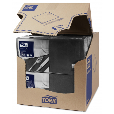 TORK černý ubrousek – oběd 2 000 ks 477148