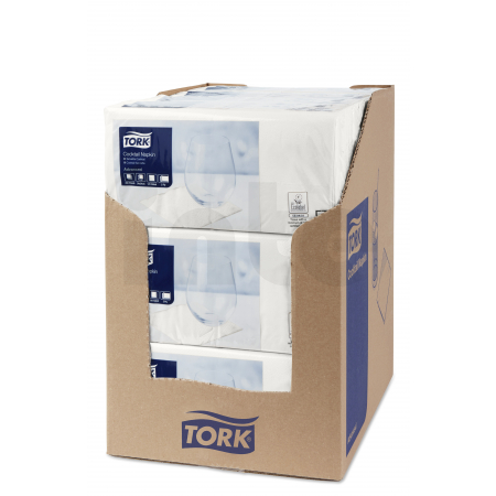 TORK bílý ubrousek – koktejlový 2 400 ks