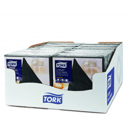TORK Premium Linstyle® černý ubrousek – večeře 600 ks