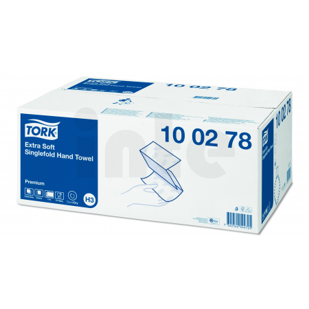 TORK Singlefold Extra Soft papírové ručníky, H3 - 3 000 útržků, 100278
