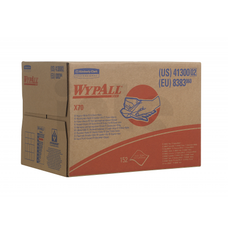 KIMBERLY-CLARK WYPALL* X70 Utěrky, BRAG* krabice, bílá, 152utěrek